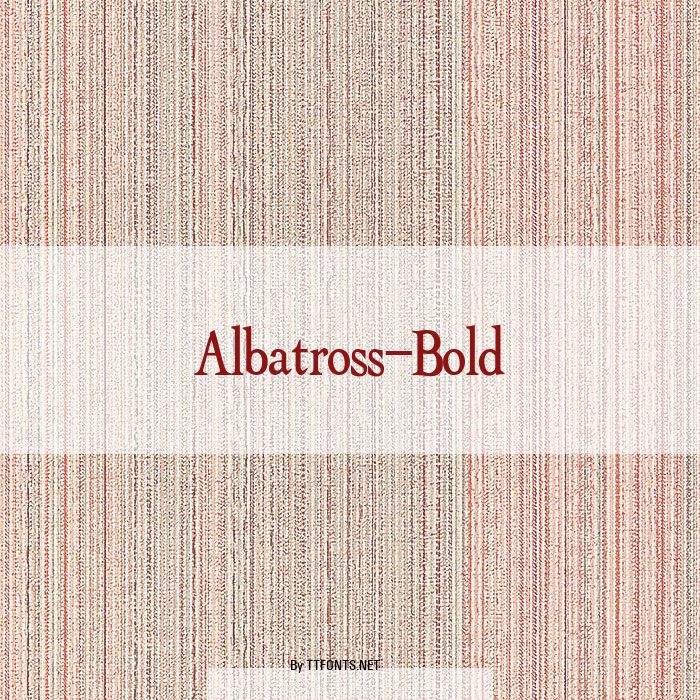 Albatross-Bold example