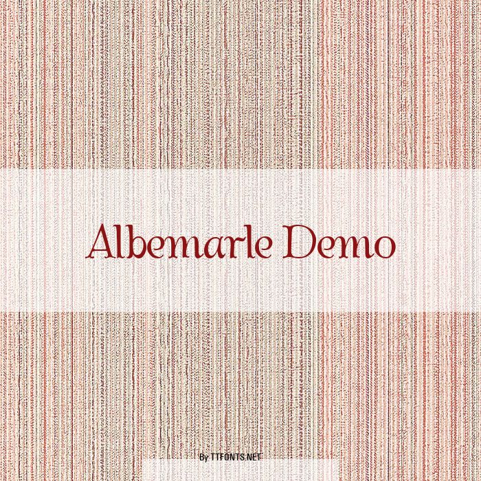 Albemarle Demo example