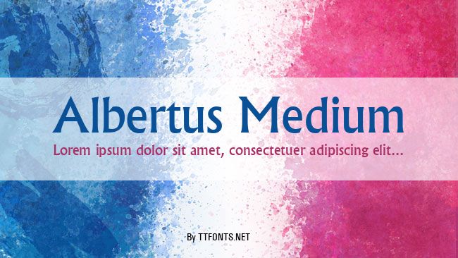 Albertus Medium example