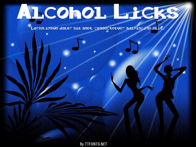 Alcohol Licks example