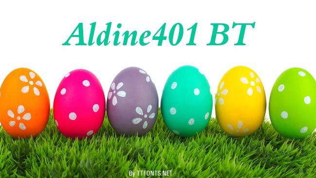 Aldine401 BT example