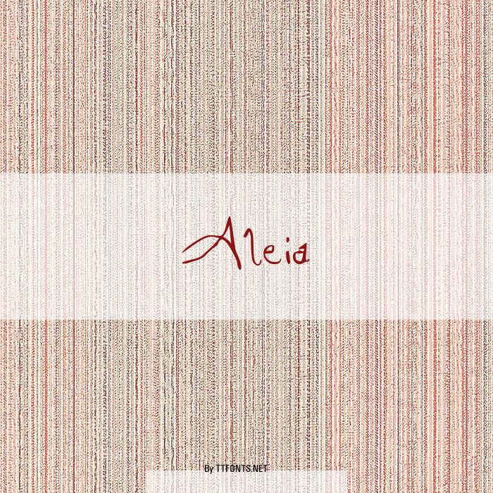 Aleia example