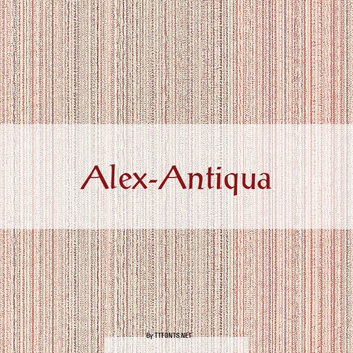 Alex-Antiqua example