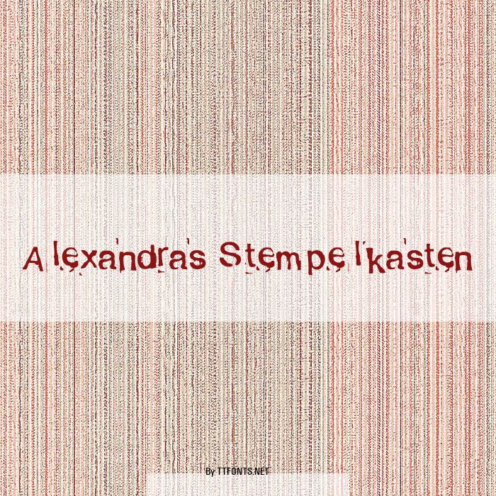 Alexandras Stempelkasten example