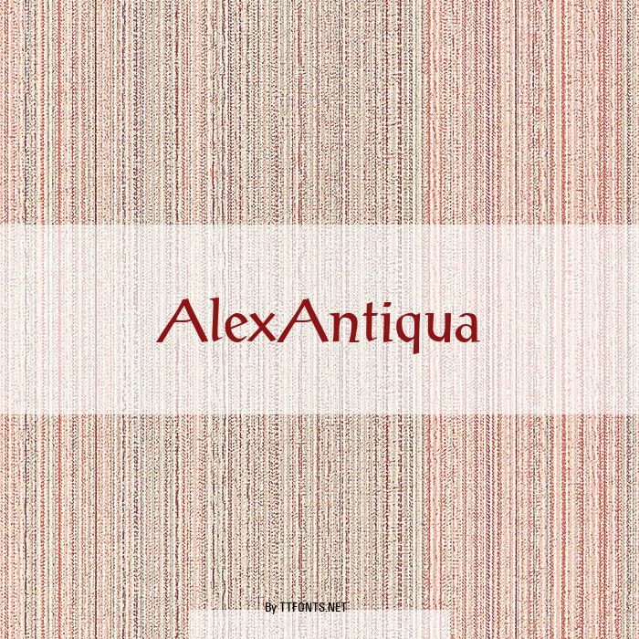 AlexAntiqua example