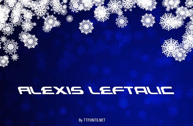 Alexis Leftalic example