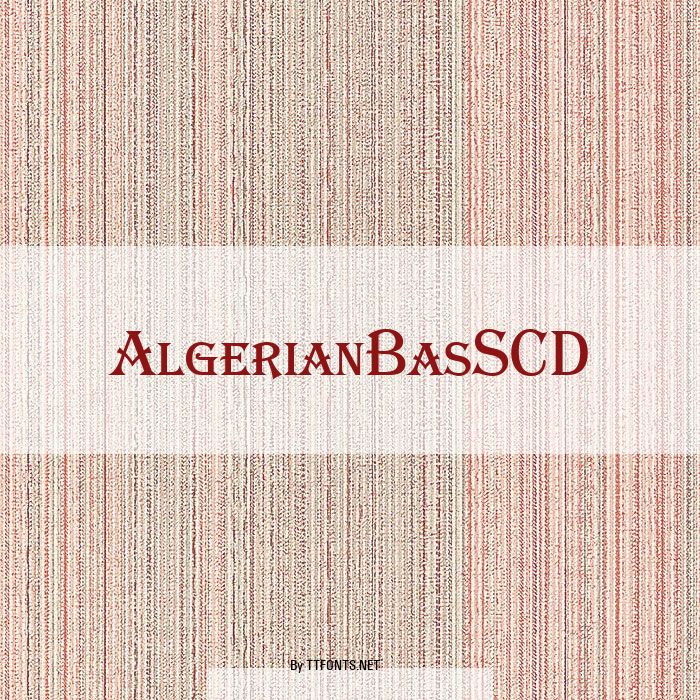 AlgerianBasSCD example