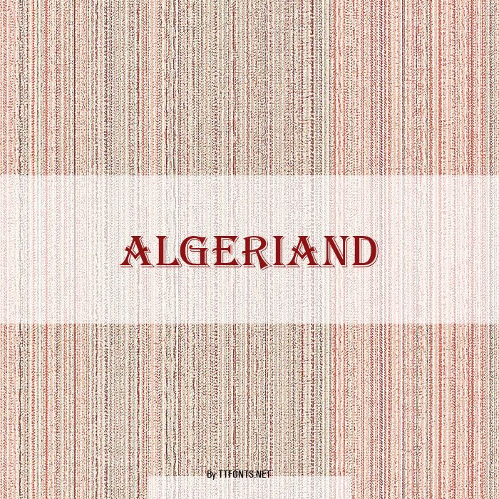 AlgerianD example