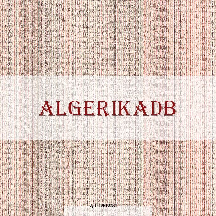 AlgerikaDB example