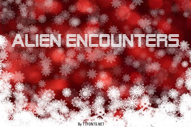 Alien Encounters example