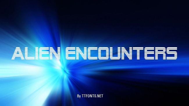 Alien Encounters example