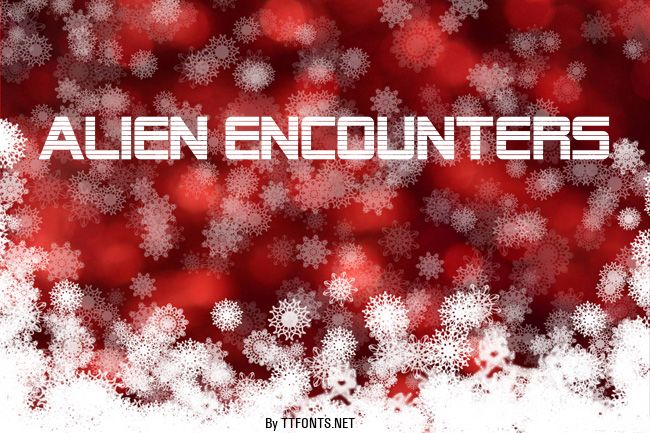 Alien Encounters example