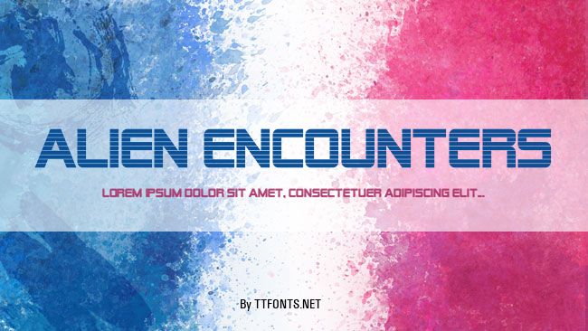 Alien Encounters example