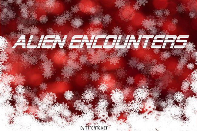 Alien Encounters example