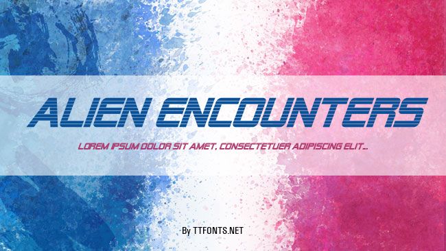 Alien Encounters example
