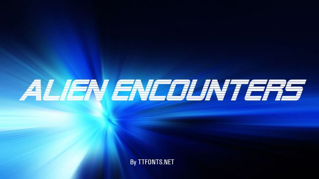 Alien Encounters example