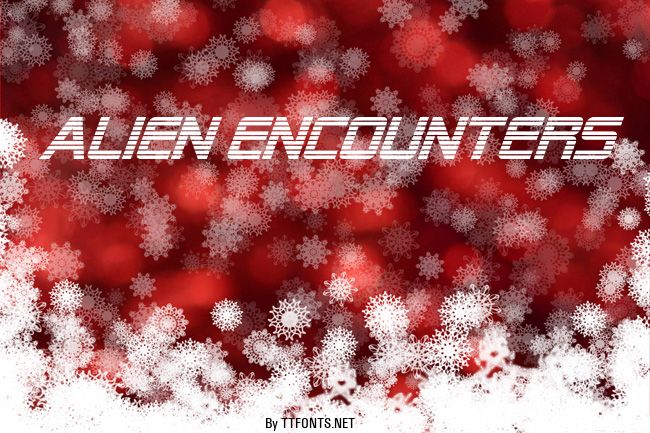 Alien Encounters example
