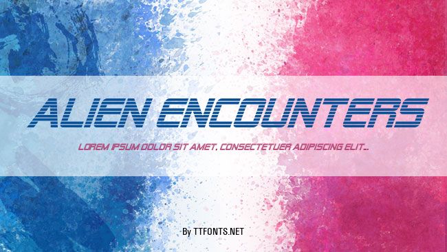 Alien Encounters example