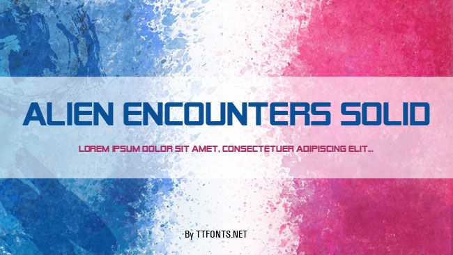 Alien Encounters Solid example