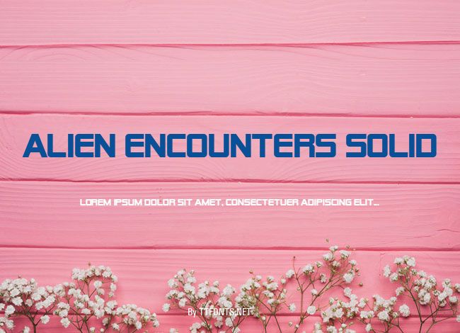 Alien Encounters Solid example