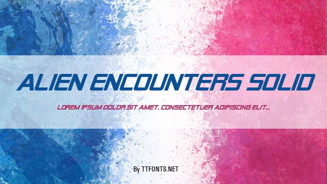 Alien Encounters Solid example