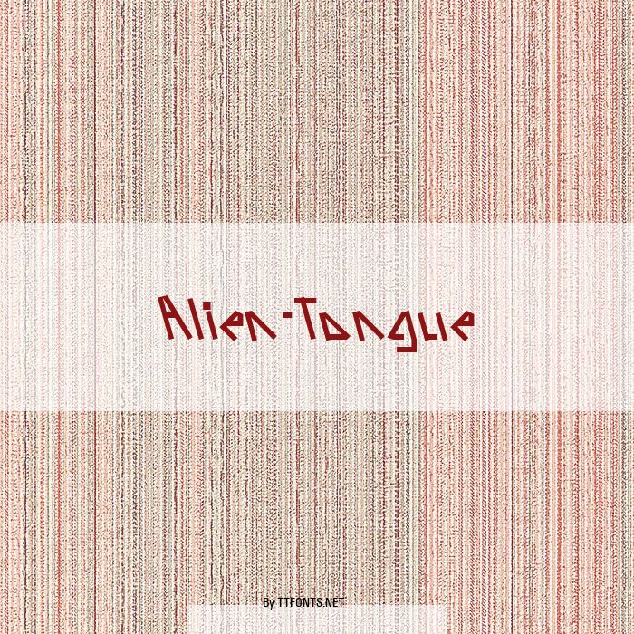Alien-Tongue example