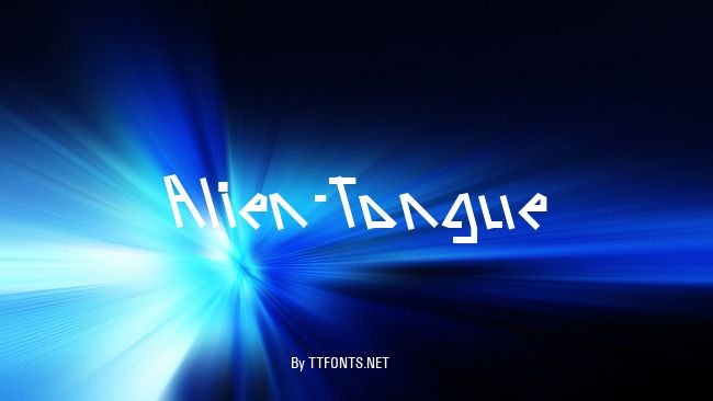 Alien-Tongue example