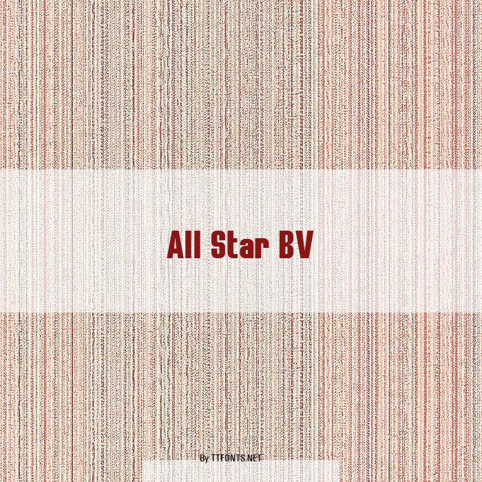 All Star BV example