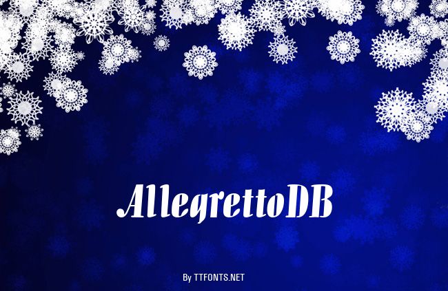 AllegrettoDB example