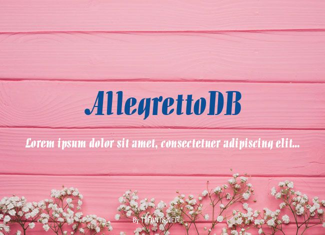 AllegrettoDB example