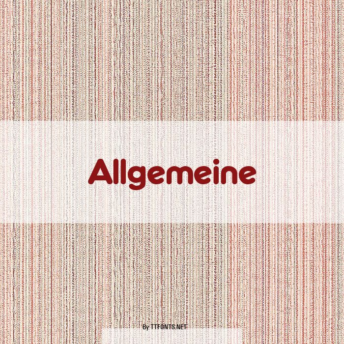 Allgemeine example
