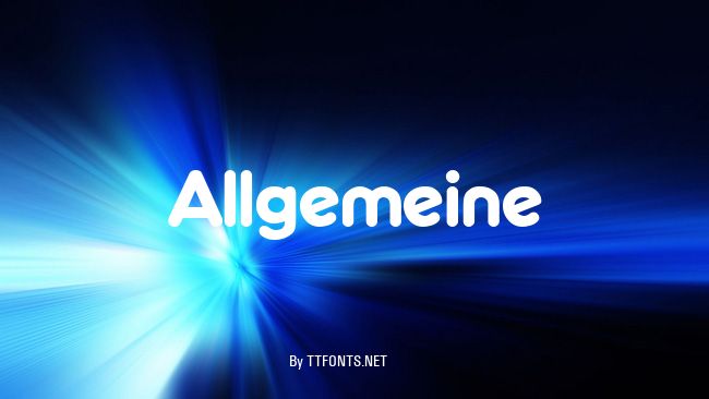 Allgemeine example