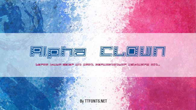 Alpha  CLOWN example