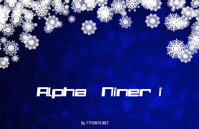 Alpha  Niner i example