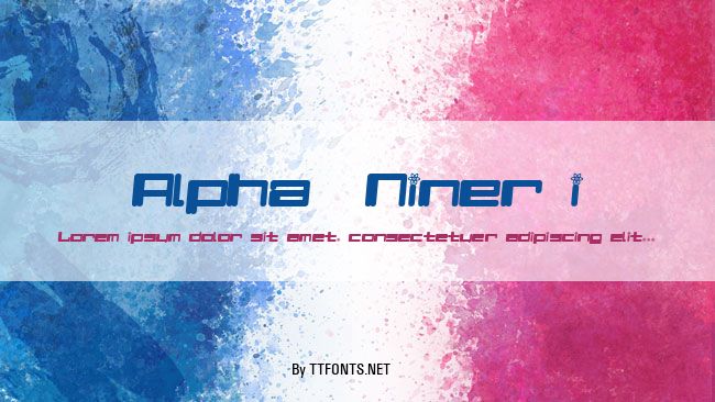 Alpha  Niner i example