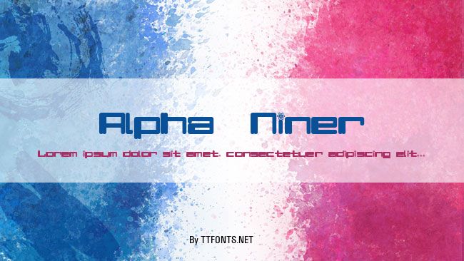 Alpha  Niner example