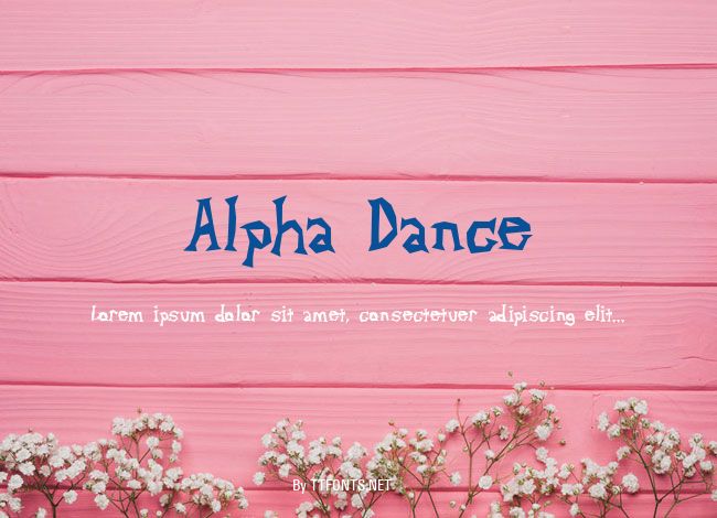 Alpha Dance example