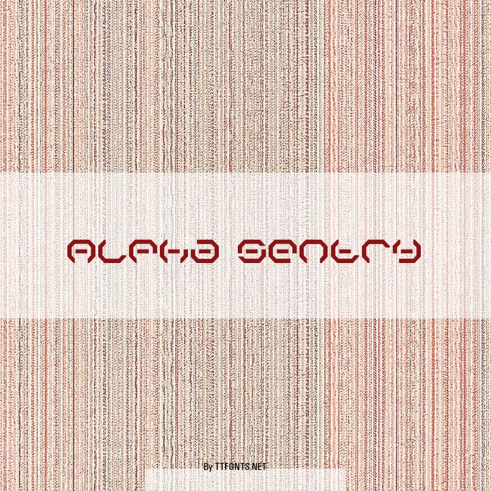 Alpha Sentry example
