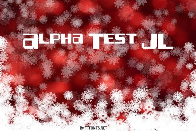 Alpha Test JL example