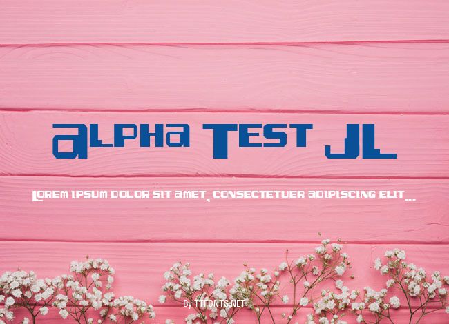 Alpha Test JL example