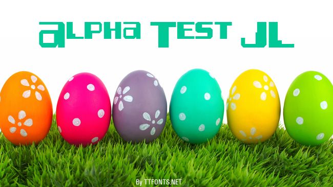 Alpha Test JL example