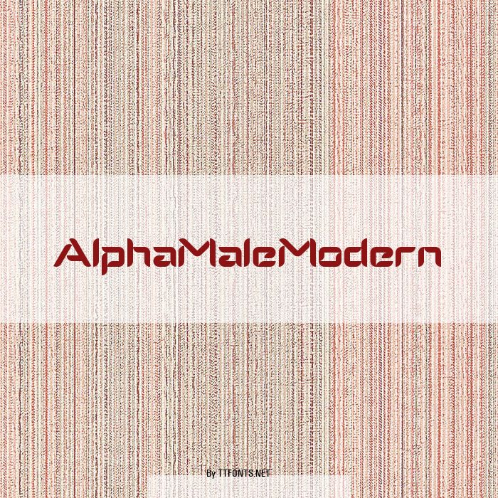 AlphaMaleModern example