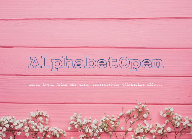 AlphabetOpen example
