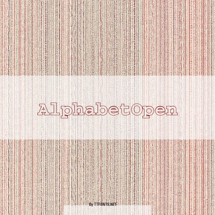 AlphabetOpen example