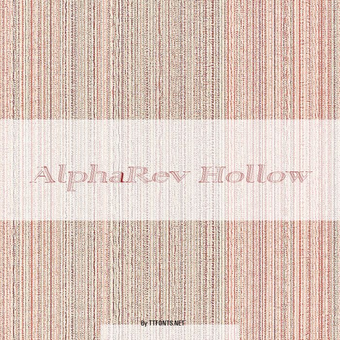 AlphaRev Hollow example