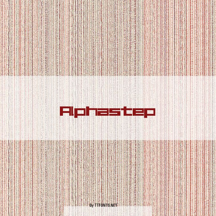Alphastep example