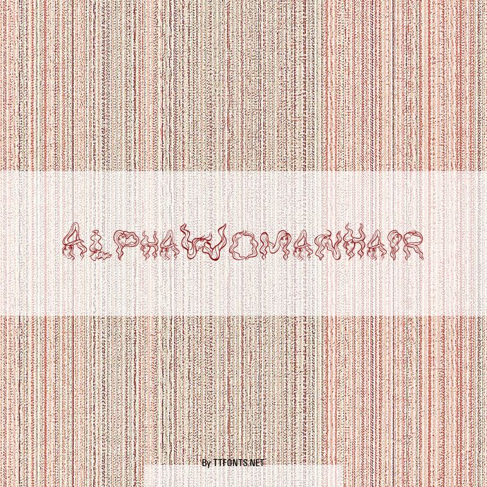 AlphaWomanHair example