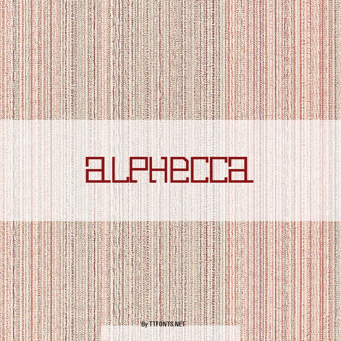 Alphecca example