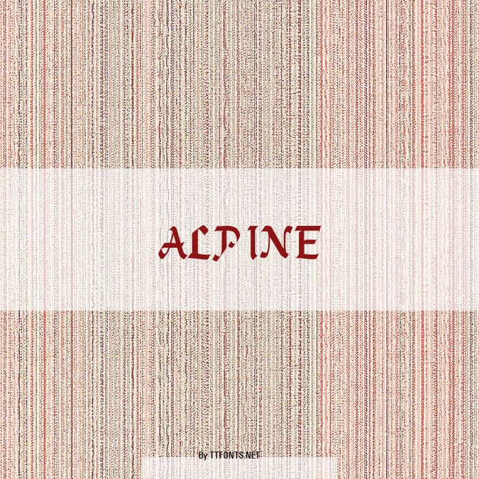 ALPINE example
