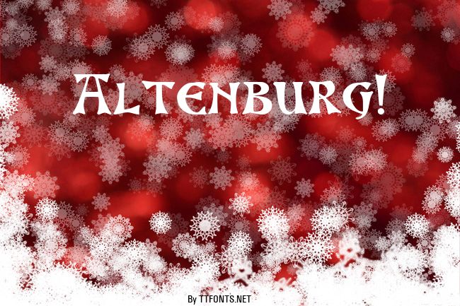 Altenburg! example